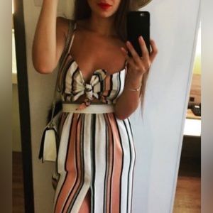 Topshop Tie Front Dress - US size 8 - Tall